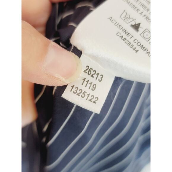 FOOTJOY GRAY STRIPE W LEAF DETAIL GOLF POLO, SZ XL - Picture 8 of 13